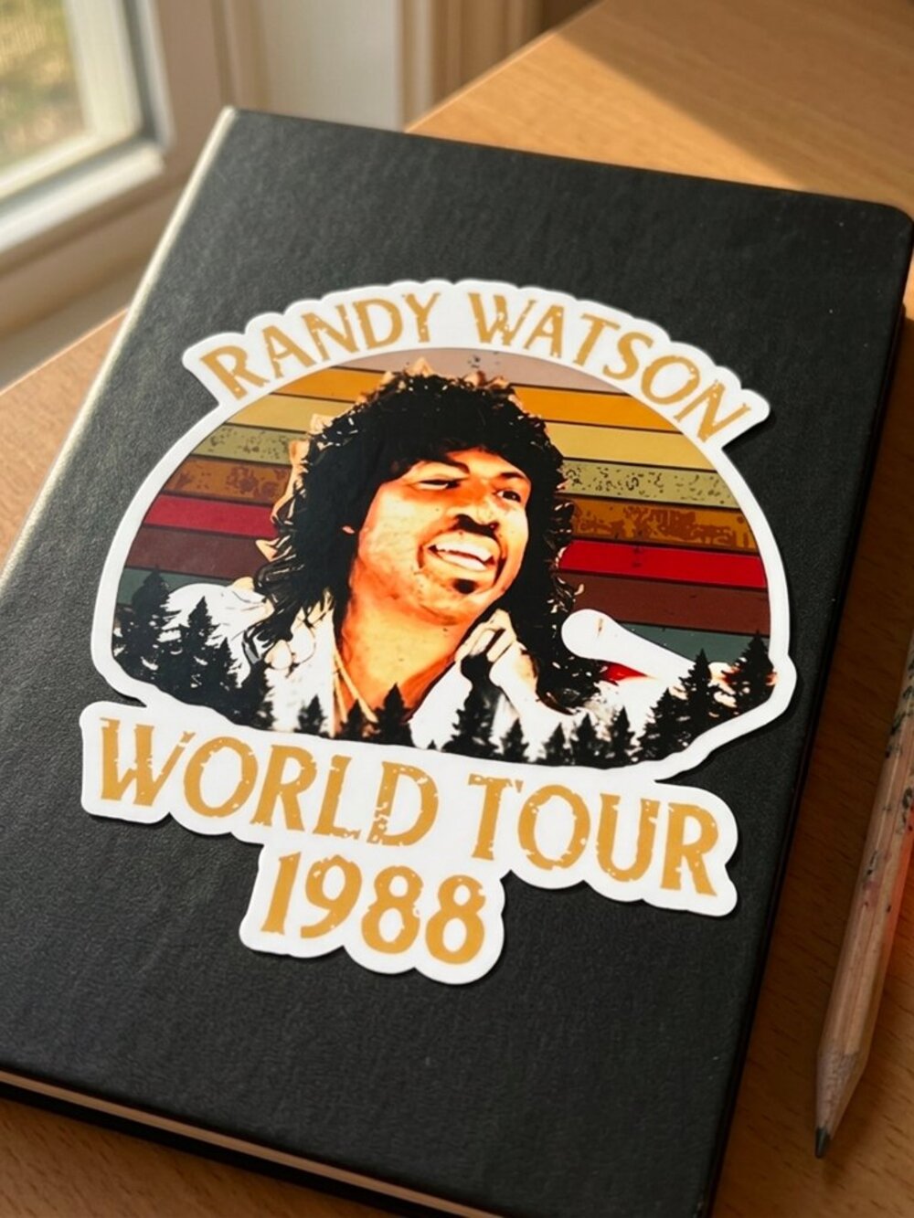 80S Randy Watson Chocolate Sticker - Picture 5 of 5